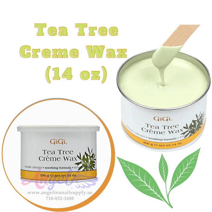 GiGi Tea Tree Creme Wax (14oz) - Angelina Nail Supply NYC