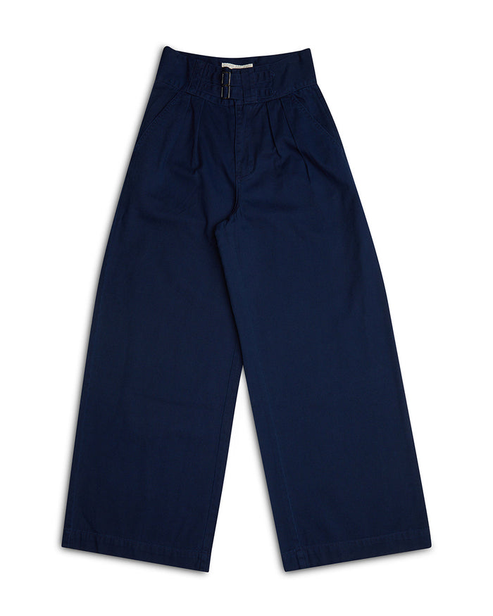 Gray Tailored Pant - Navy, view 5|Flatlay