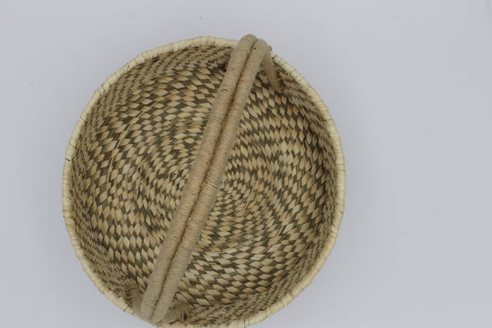 Handmade Sabai Grass Basket with Handle | Eco-Friendly, Sustainable Storage & Organizer Basket for Home Décor