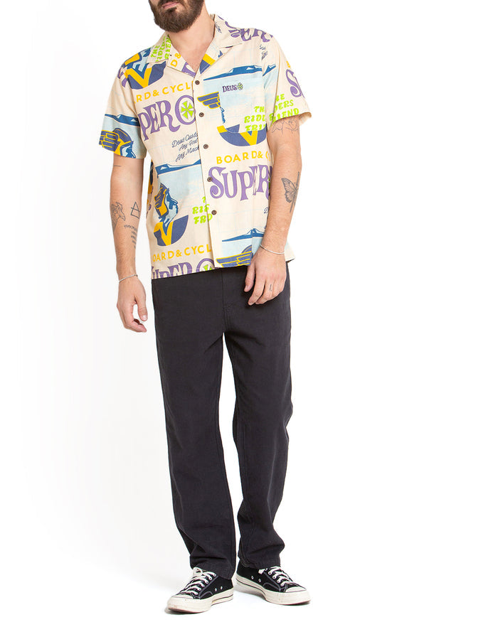 Hard Hat Shirt - Off White, view 3|Model