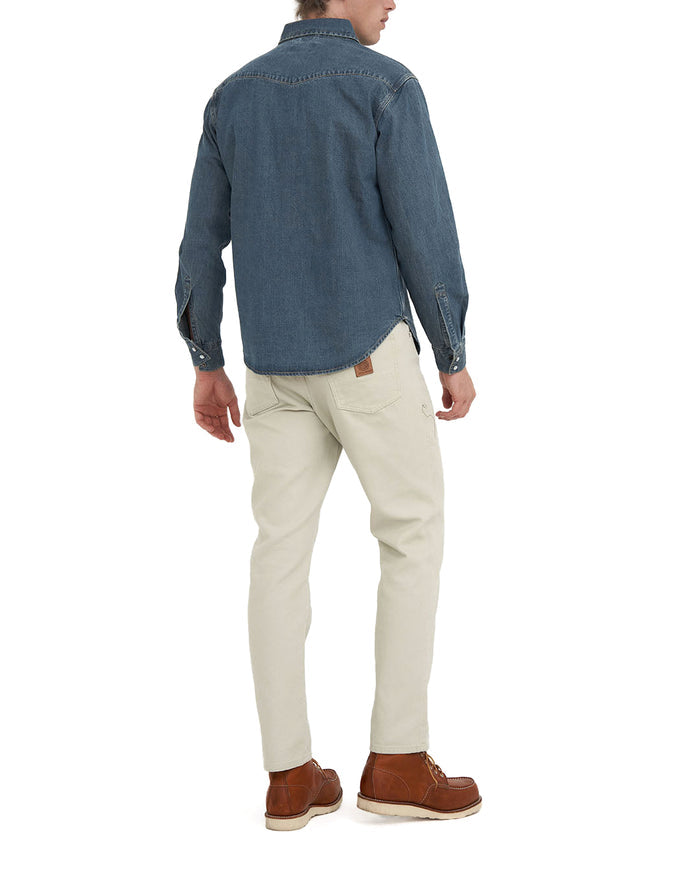 Harrier Denim Shirt - Bleach Wash, view 2|Model