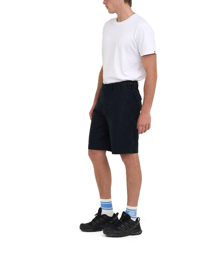 Harris Cordura Fatigue Short - Black, view 3|Model