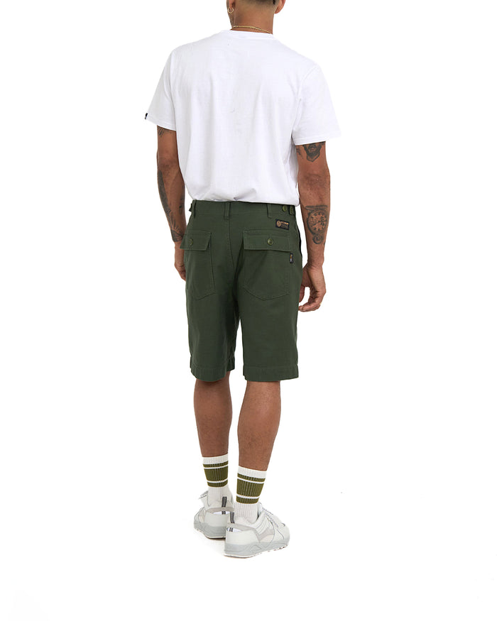 Harris Cordura Fatigue Short - Olive, view 2|Model