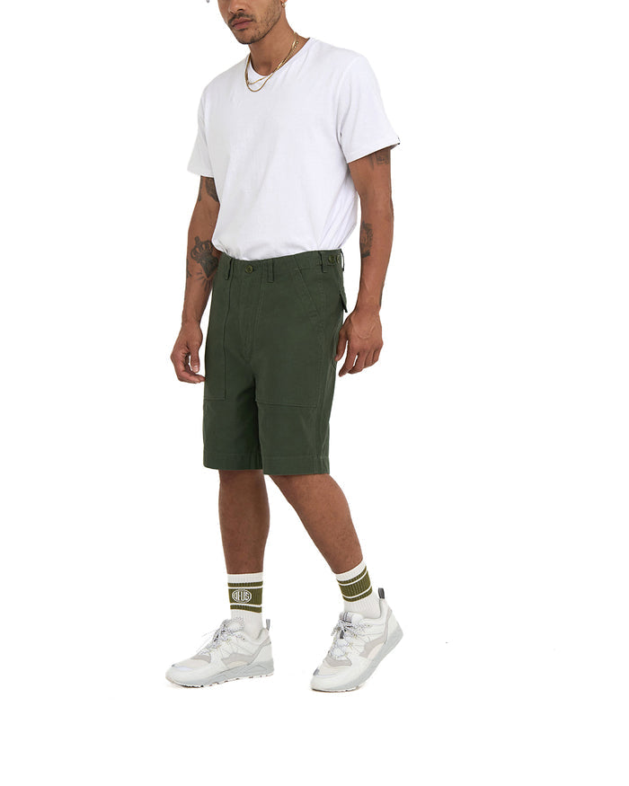 Harris Cordura Fatigue Short - Olive, view 4|Model