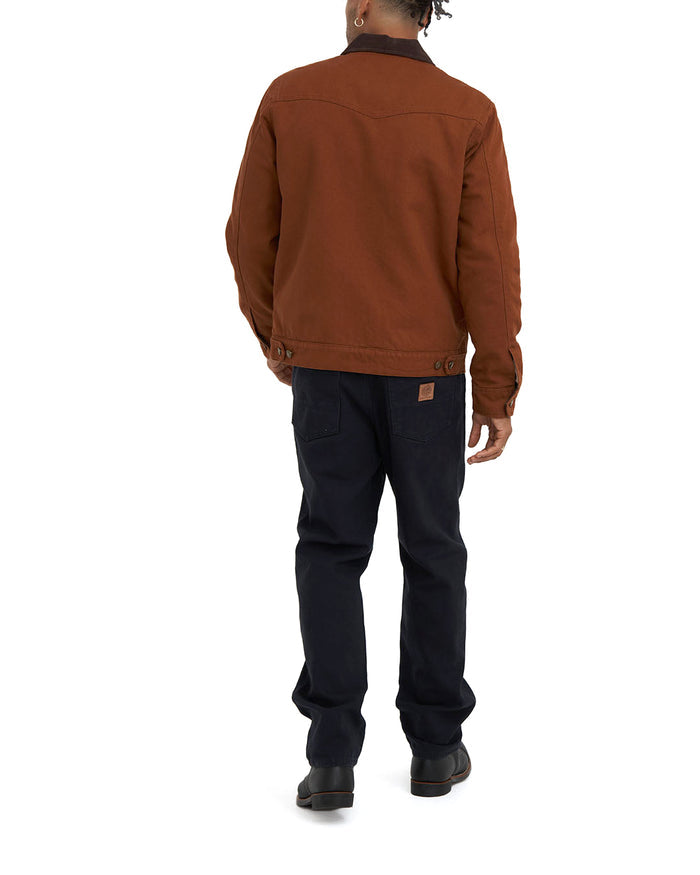 Hawk Canvas Jacket - Tan, view 2|Model