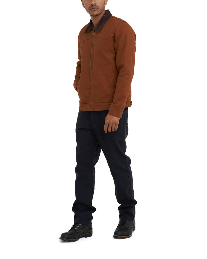 Hawk Canvas Jacket - Tan, view 3|Model