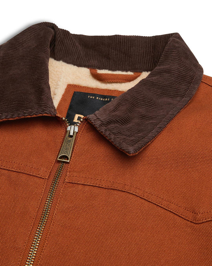 Hawk Canvas Jacket - Tan, view 7|Flatlay
