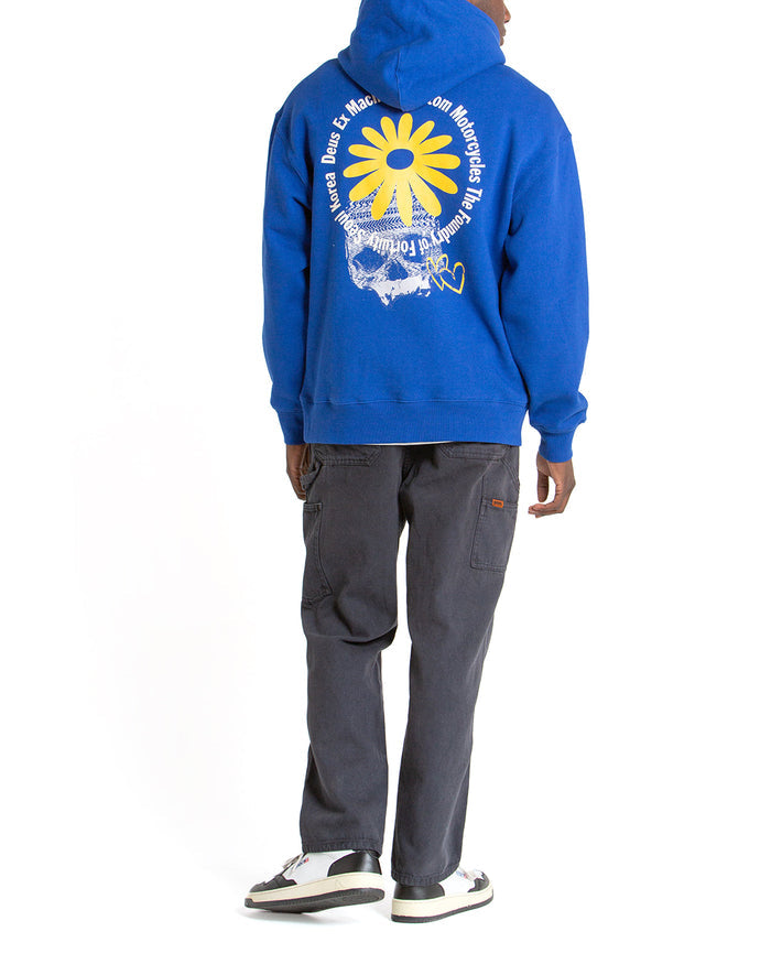 Heads Roll Hoodie - Surf Blue, view 2|Model