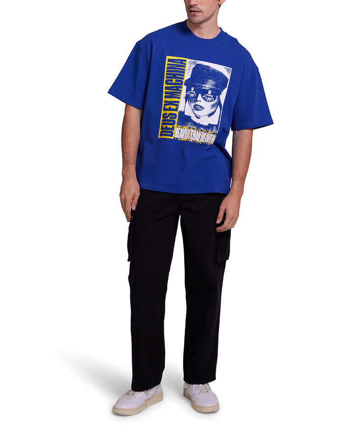 Heavier Than Heaven Tee - True Blue, view 3|Model