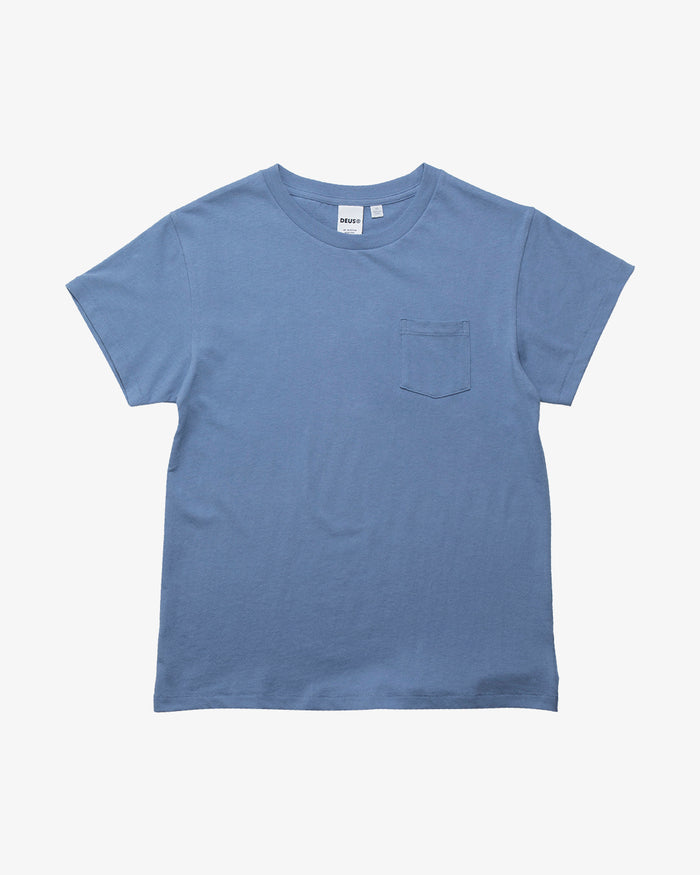 Holly Tee Faded Denim, view 5