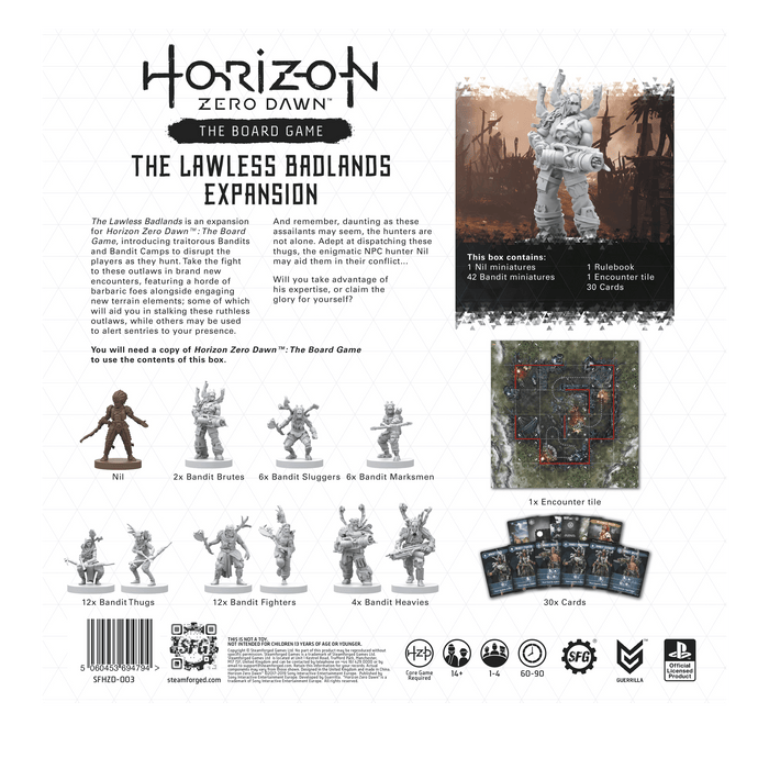 Horizon Zero Dawn Board Game - The Lawless Badlands Expansion - Steamforged Games