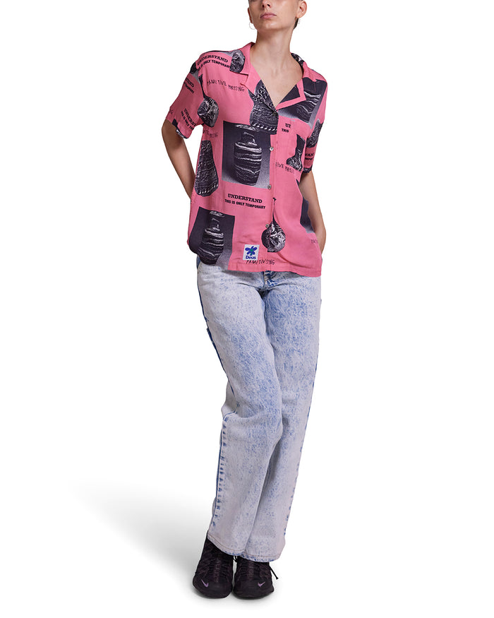 Impermanence Short Sleeve Shirt - Ghosted Confetti, view 4|Model
