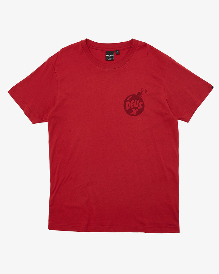 Irreverence Tee - Jester Red, view 4|Flatlay