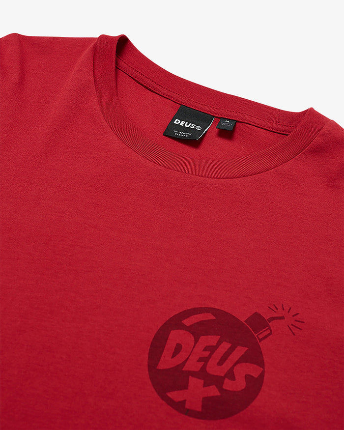Irreverence Tee - Jester Red, view 8|Flatlay