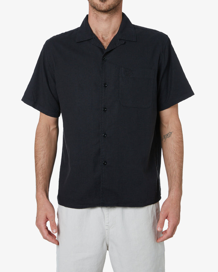 Jagger Hemp Shirt - Phantom Black, view 1