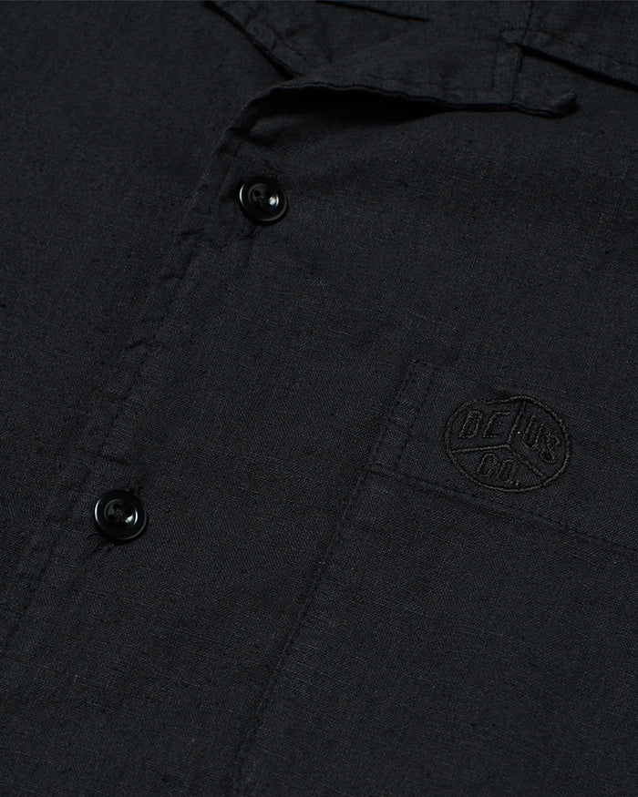 Jagger Hemp Shirt - Phantom Black, view 7