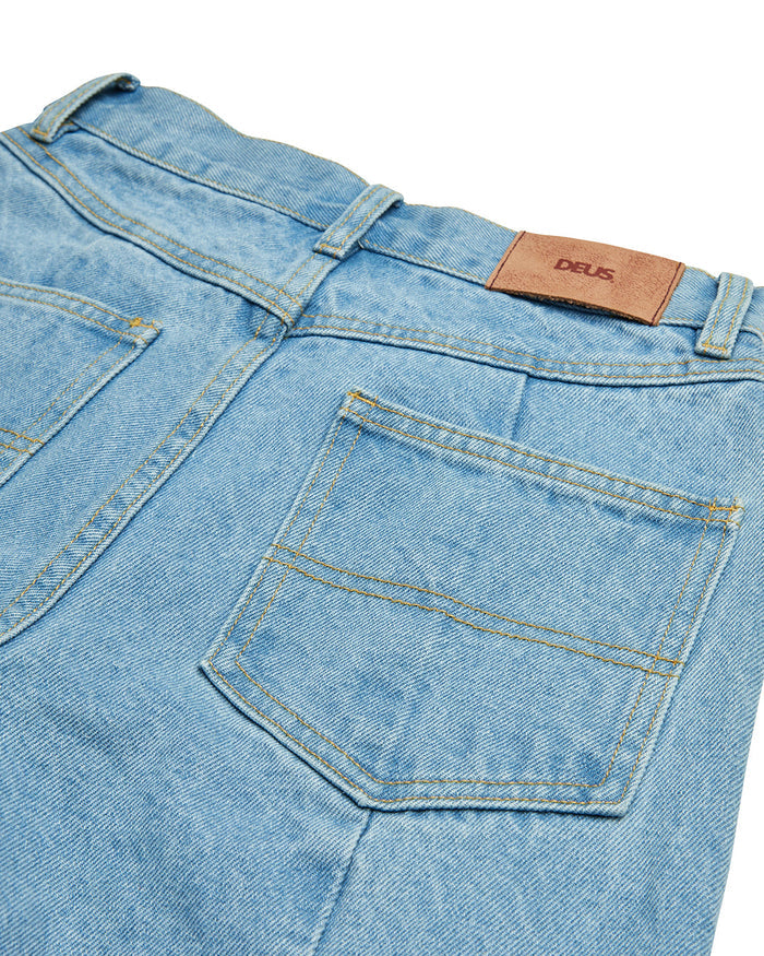 Jiro Jean - Lt Stonewash Indigo, view 6|Flatlay
