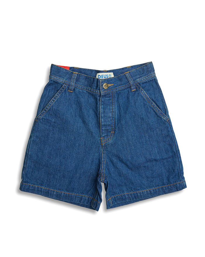 Kaiman Short Vintage - Blue Denim, view 4|Flatlay