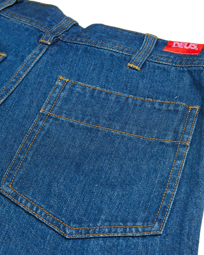 Kaiman Short Vintage - Blue Denim, view 6|Flatlay