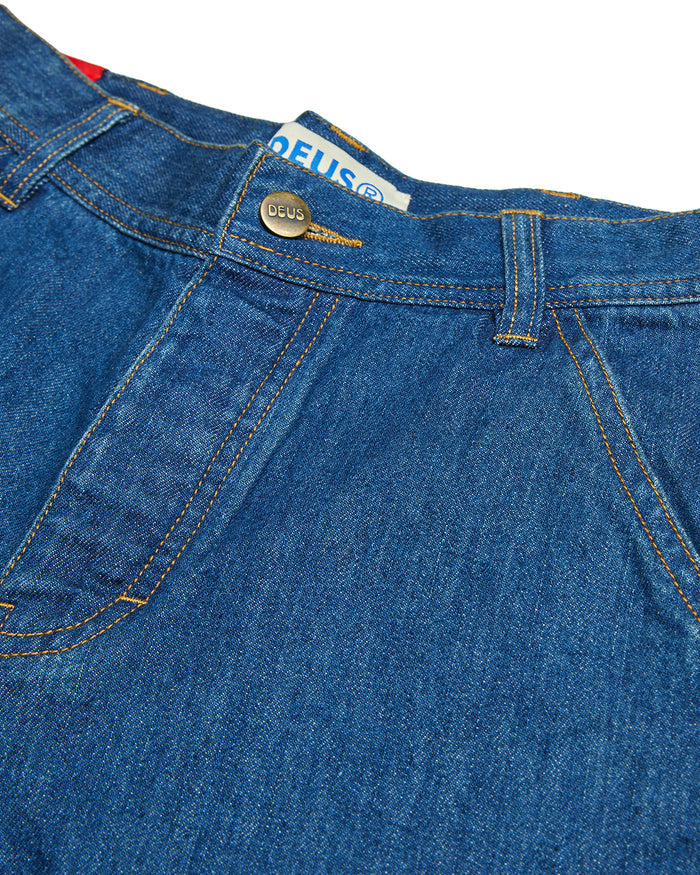 Kaiman Short Vintage - Blue Denim, view 7|Flatlay