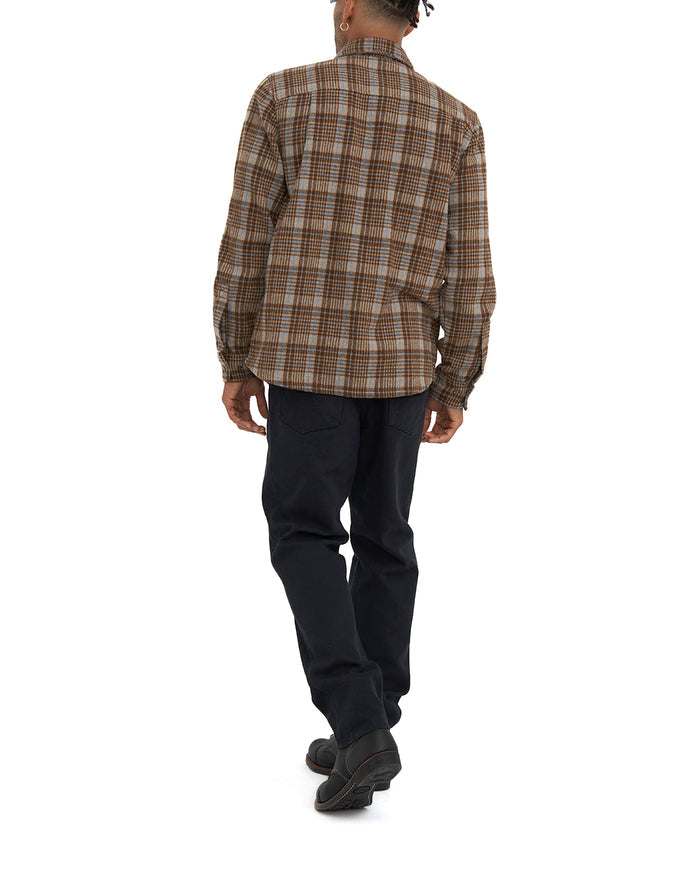 Kalyn Check Shirt - Brown Check, view 2|Model