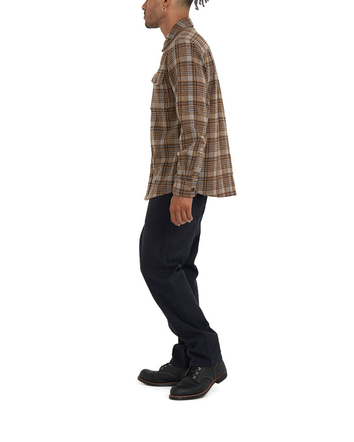 Kalyn Check Shirt - Brown Check, view 3|Model
