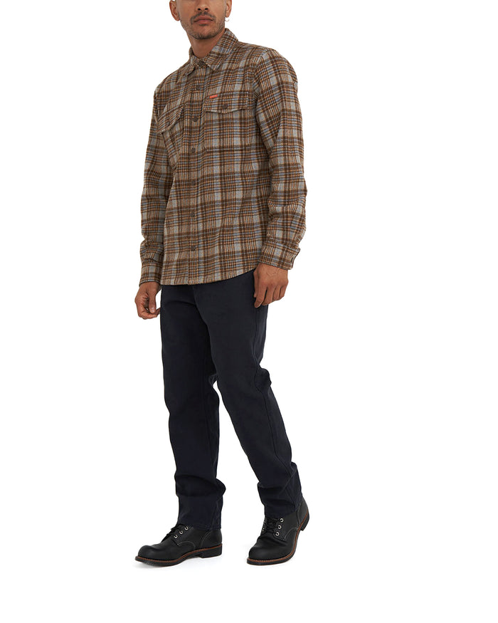 Kalyn Check Shirt - Brown Check, view 4|Model
