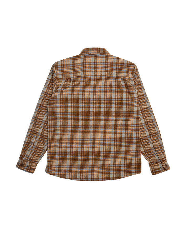 Kalyn Check Shirt - Brown Check, view 6|Flatlay