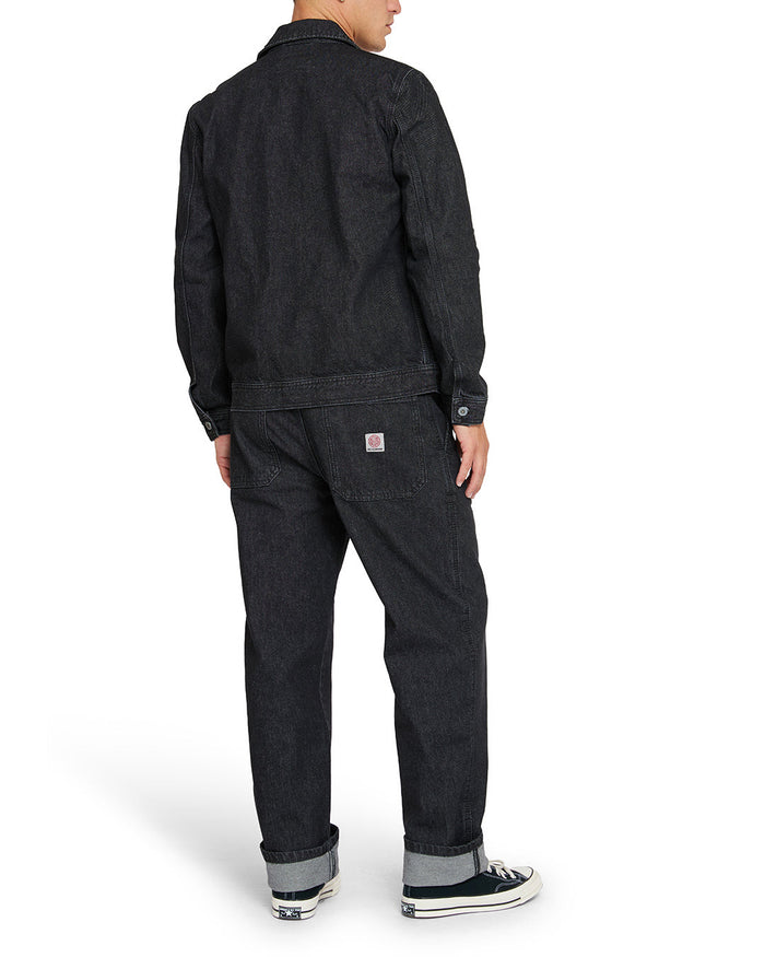 Kanan Work Jacket - Washed Black, view 4|Model