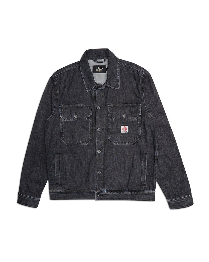 Kanan Work Jacket - Washed Black, view 5|Flatlay