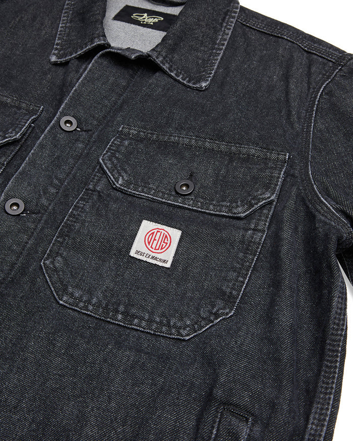 Kanan Work Jacket - Washed Black, view 7|Flatlay