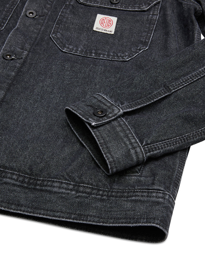 Kanan Work Jacket - Washed Black, view 8|Flatlay