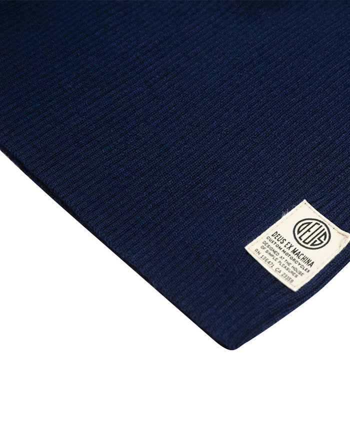 Karma Turtle Neck (Slim Fit) - Navy, view 5|Flatlay
