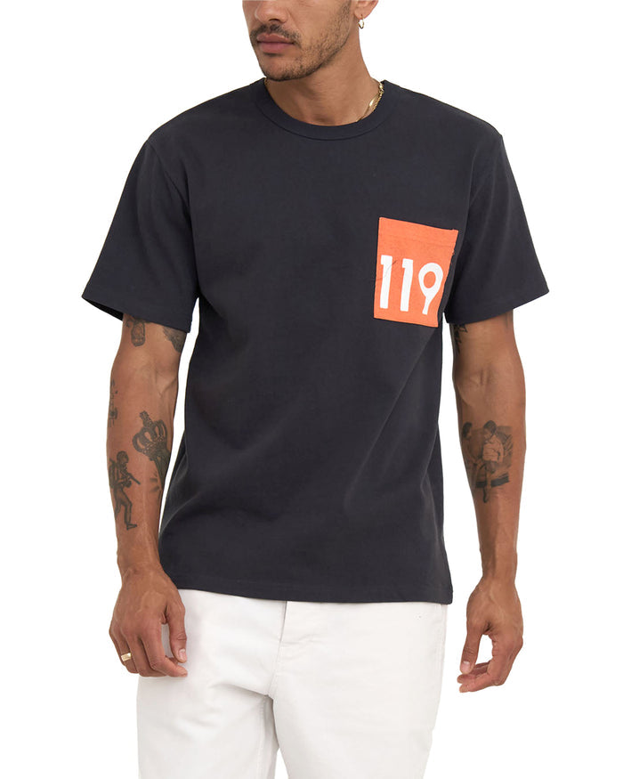 La Address Tee - Anthracite, view 1|Model