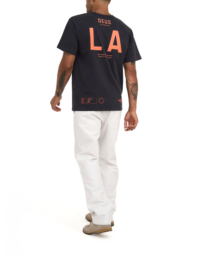 La Address Tee - Anthracite, view 2|Model