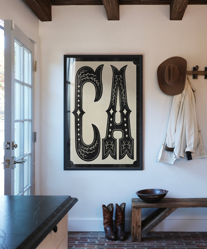 Large Letters - CA by Head West Studio