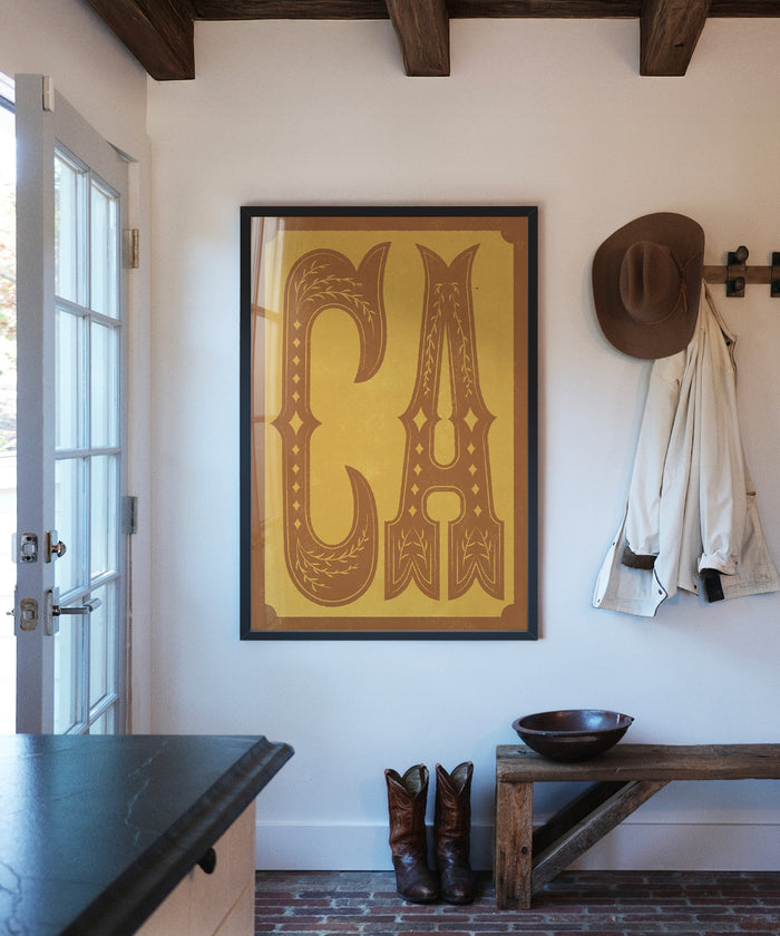 Large Letters - CA by Head West Studio