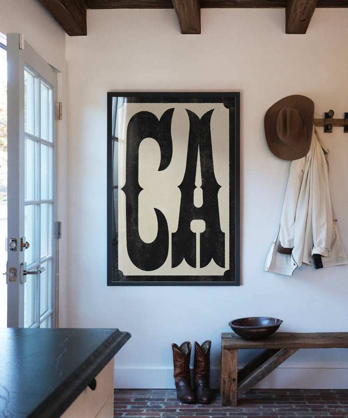 Large Letters - CA by Head West Studio