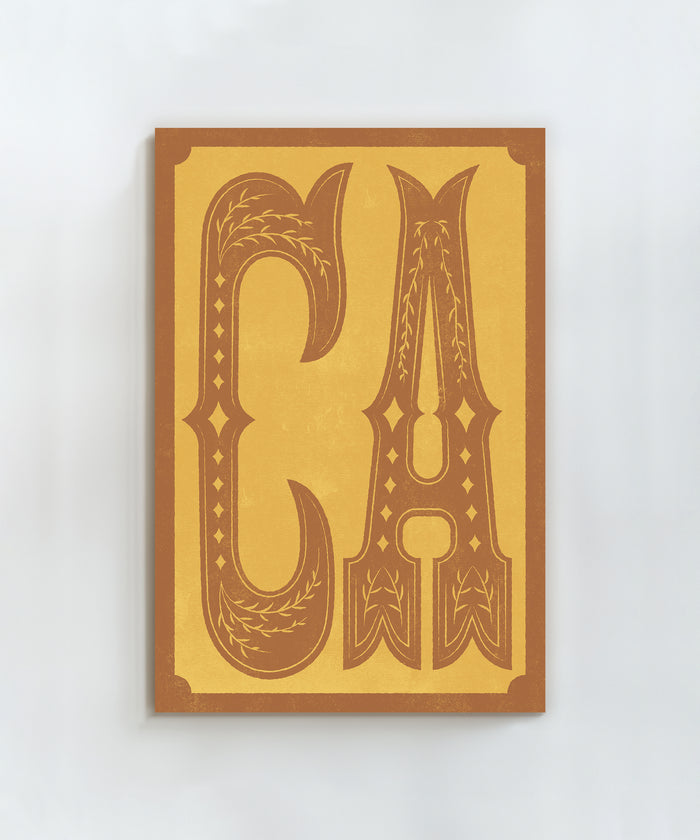Large Letters - CA by Head West Studio