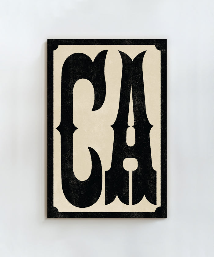 Large Letters - CA by Head West Studio