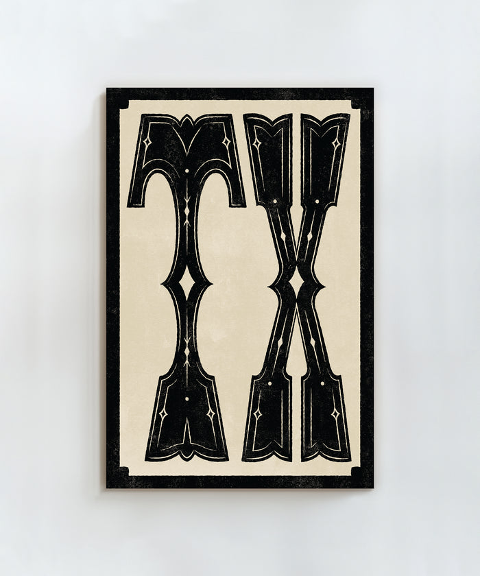 Large Letters - TX by Head West Studio