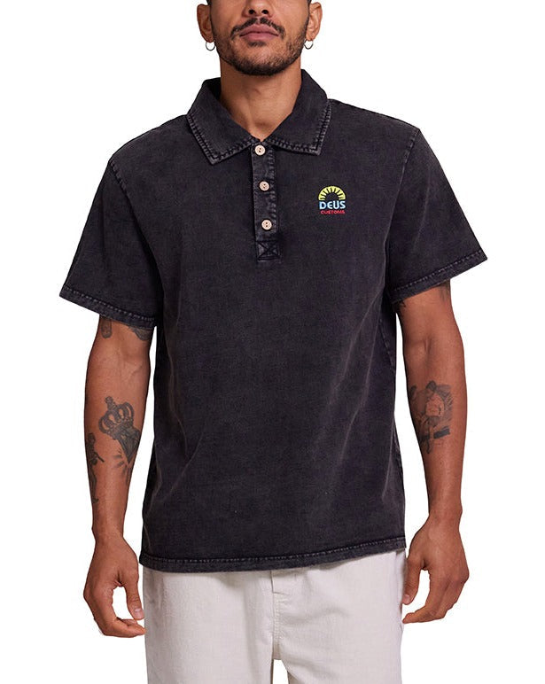 Layback Polo - Anthracite, view 1|Model
