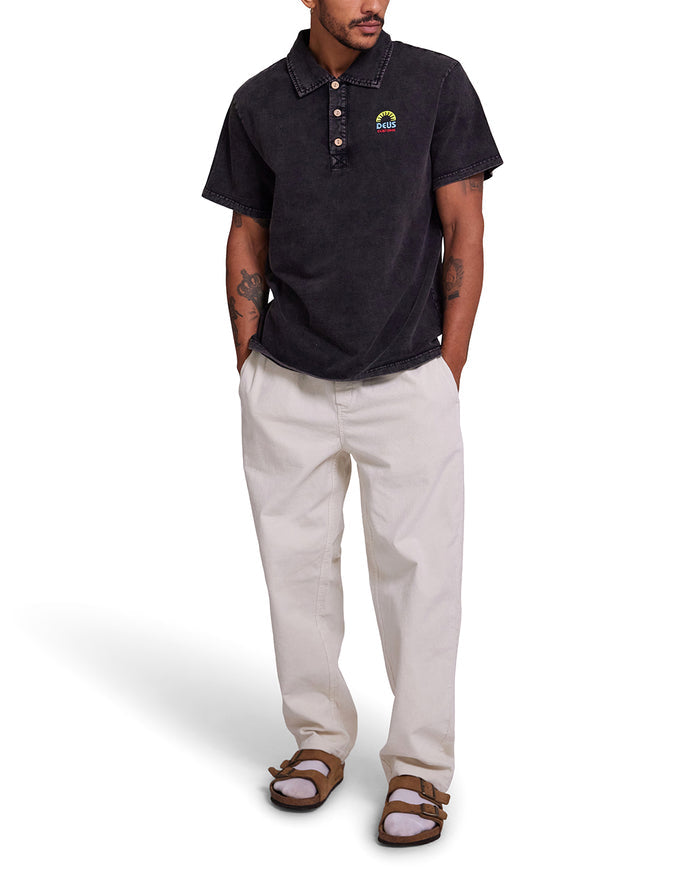 Layback Polo - Anthracite, view 3|Model