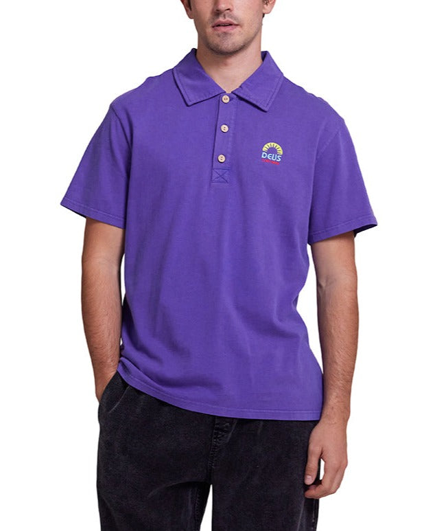 Layback Polo - Deep Blue, view 1|Model