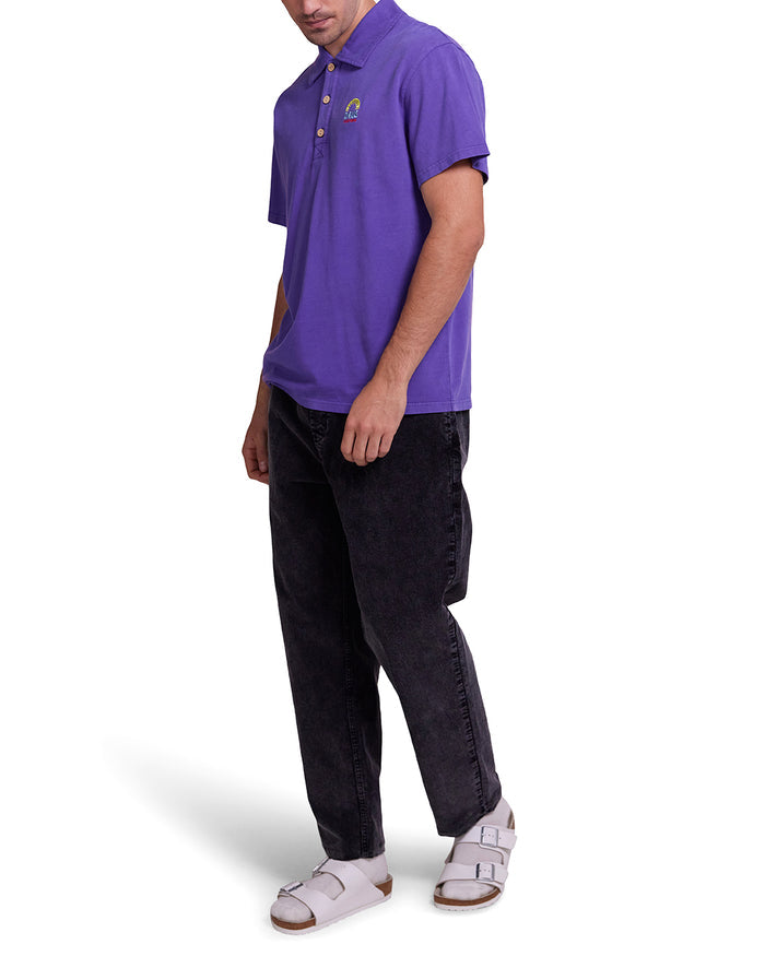 Layback Polo - Deep Blue, view 3|Model