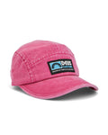 Leisure 5 Panel Cap - Raspberry, view 1|Flatlay