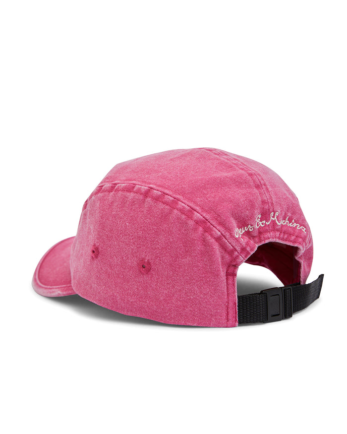 Leisure 5 Panel Cap - Raspberry, view 2|Flatlay