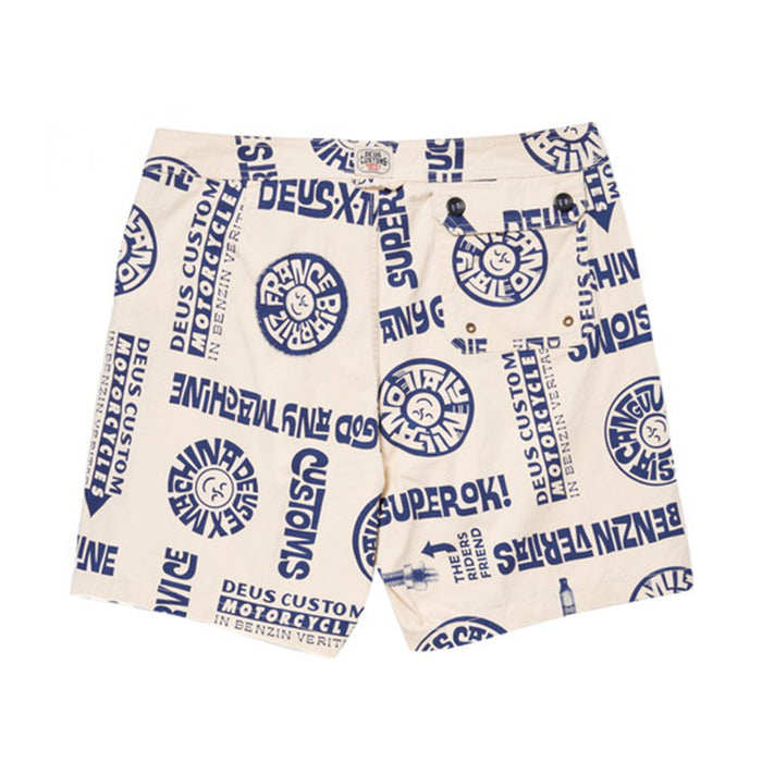Leland Boardshort - Vintage White, view 2|Flatlay