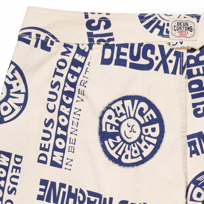 Leland Boardshort - Vintage White, view 3|Flatlay