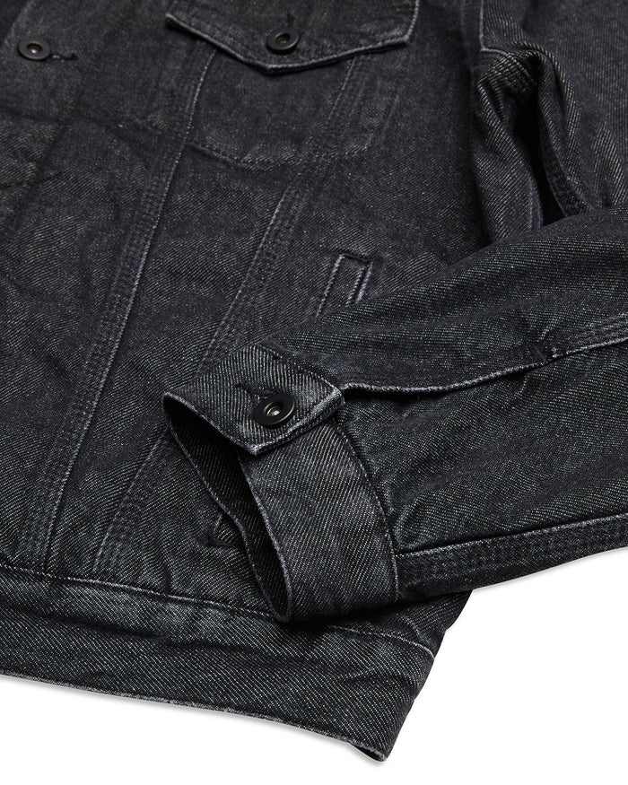 Leon Trucker - Washed Black, view 7|Flatlay